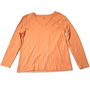 Women's CC Hughes Peach Top XL 44 Light Orange Long Sleeve